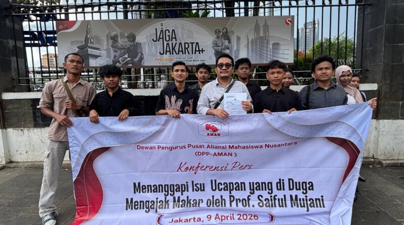 Aliansi Mahasiswa Nusantara Laporkan Saiful Mujani Ke Polda Metrojaya Dugaan Penghasutan 